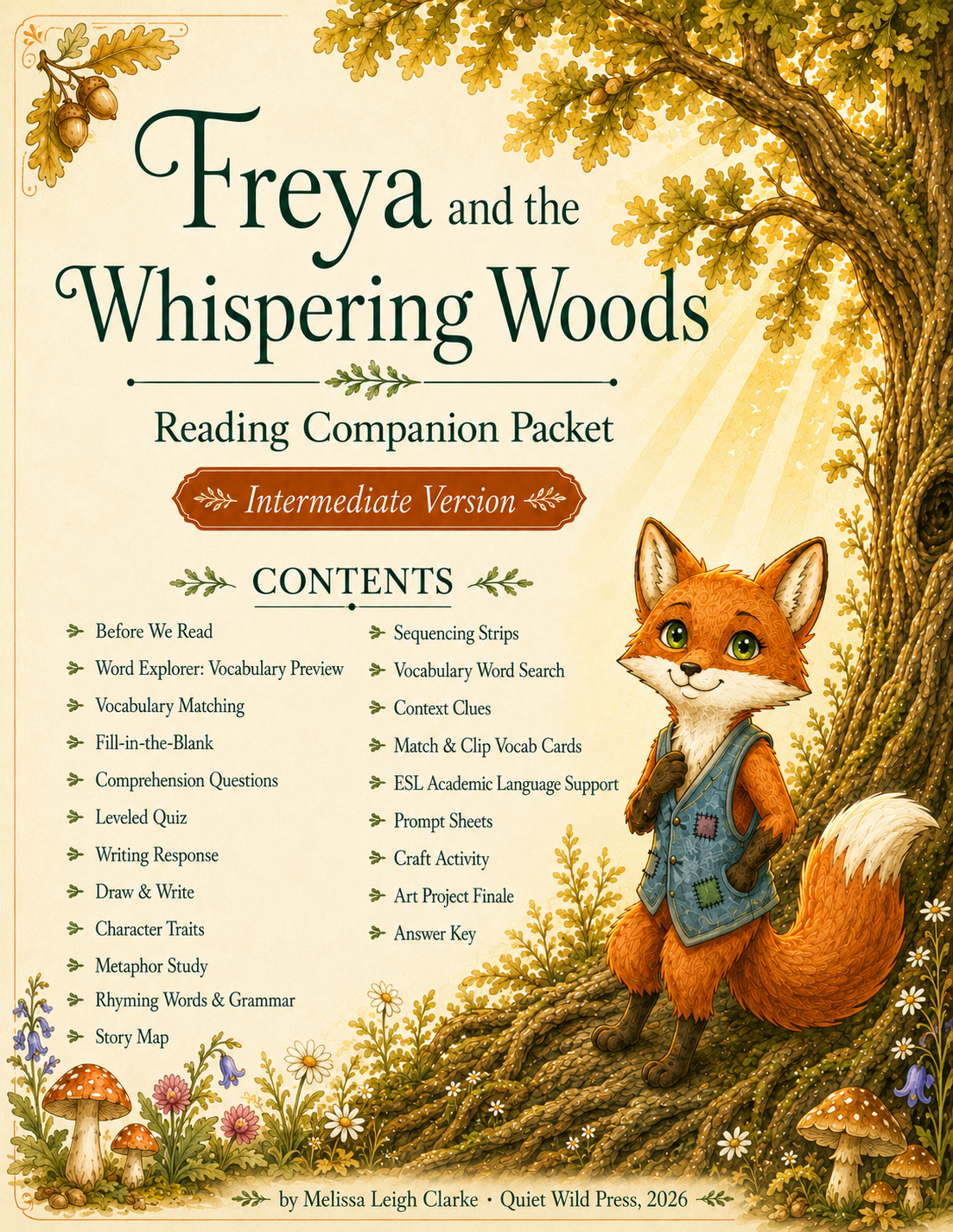Freya reading companion packet, Intermediate version